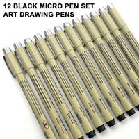 Stylo à pointe fine pour esquisse, personnalisé avec logo d'usine, stylo à pigments, stylo à pointe fine Micron, stylo à pointe fine noire