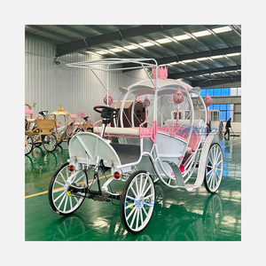 Popular Carruaje Eléctrico de Calabaza para Bodas y Turismo, Carroza de Caballos, Carruajes de Boda, Carruaje de Caballos Eléctrico de Calabaza en Venta - Product Image 1