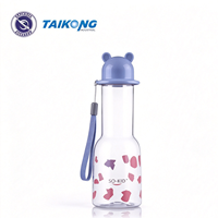 Bouteille d'eau en plastique réutilisable Taikong 400 ml de qualité alimentaire pour la salle de sport et le bureau