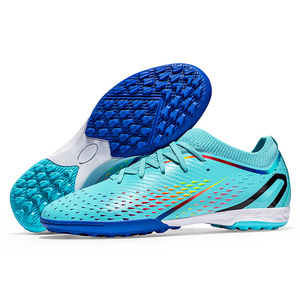 Tacos de césped profesional para hombres de alta calidad Flying Weaving Youth TF Training TPU Soccer Shoes para deportes de verano disponibles EE. UU. - Product Image 4