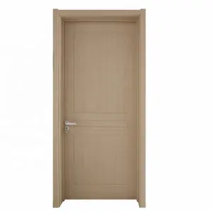 Puerta de PVC para sala de estar, puerta de baño a prueba de sonido con vidrio, pvc, MDF, para uso en el mercado asiático