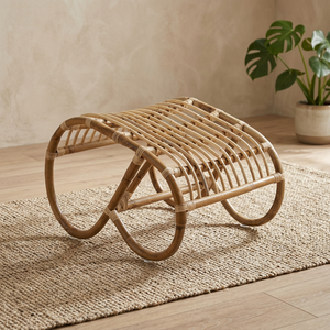 Contemporary Style Short Rattan Foot <b>Stools</b> Cheap Price Handmade <b>Stool</b> Wholesale Ready for Export - Product Image 3