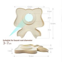 Nouvelle nappe anti-goutte en silicone de Wenzhou, style décontracté antidérapant pour le drainage, universelle pour robinets de cuisine et de salle de bain