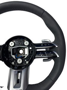 Volante Sportivo AMG in Pelle Completa Compatibile con Mercedes-Benz W213 C238 W463 W464 W222 C217 <span class=keywords><strong>CLS</strong></span> <span class=keywords><strong>C257</strong></span> W205 C63 S300 C43 AMG - Product Image 4