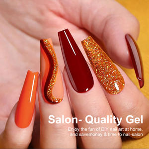 أظافر جل Limegirl أخضر أزرق أحمر وردي بالأشعة فوق البنفسجية/LED نقع ، أظافر جل طويلة الأمد مناسبة لجميع المواسم استخدام الصالونات المنزلية - Product Image 4