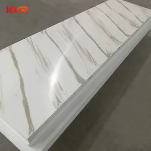 KKR Manufacturers Of Building Stone Textured Marble Veined Solid Surface Sheets