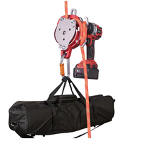 200KG corde chenille moteur électrique palan perceuse alimenté poulie antichute Protection haute Altitude élévateur treuil en acier