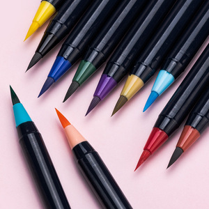 Vente chaude Multicolore tête douce eau couleur pinceau stylo Enfants peinture aquarelle pinceau stylo dessin en douceur pinceau marqueur - Product Image 5
