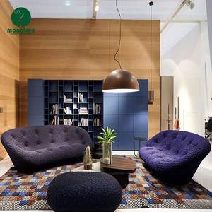 Moontree Ensemble de canapés en tissu grain de velours de luxe moderne Mobilier de maison nordique classique <span class=keywords><strong>Canapé</strong></span> modulaire simple pour hôtel <span class=keywords><strong>club</strong></span> - Product Image 6