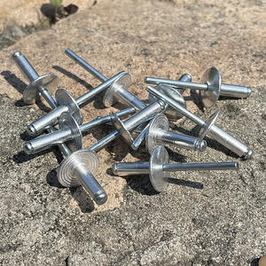 Remaches de impacto de extremo abierto DIN7337 con cabeza abombada zincada, remaches ciegos de aluminio y acero 3.2/4.0/4.8 para <span class=keywords><strong>remachadora</strong></span> - Product Image 3