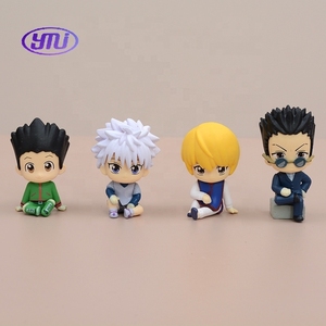 Chasseur X chasseur <span class=keywords><strong>Gon</strong></span> Killua Kurapika Q assis Pose Figure modèle Statue à collectionner Anime voiture décor oeuf poupée figurine d'action - Product Image 1