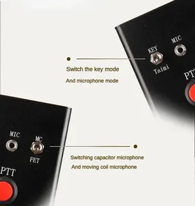 Microphone multifonction DIH-1 pour radio ondes courtes Yaesu et <span class=keywords><strong>Xiegu</strong></span>, clé CW, prise en charge PTT, haut-parleur/casque externe - Product Image 3