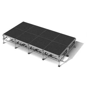 Plataforma de Escenario Temporal de Aleación de Aluminio Multicapa Ligera, Altura Ajustable, Antideslizante, Alta Capacidad de Carga, CE - Product Image 2