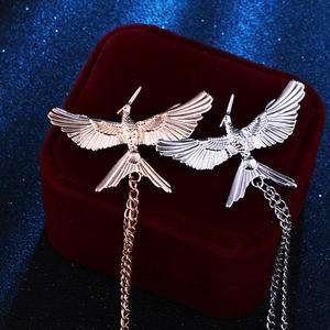 Broche Unisex de Aleación Estilo Película <span class=keywords><strong>Hunger</strong></span> Games Catching Fire con Borla de Cadena y Diseño Mockingjay para Europa y América - Product Image 2