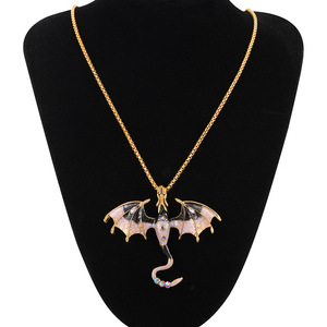 Cristal Vintage Diamant Incrusté Animal Émail Dragon Fly Collier <span class=keywords><strong>Couple</strong></span> - Product Image 6