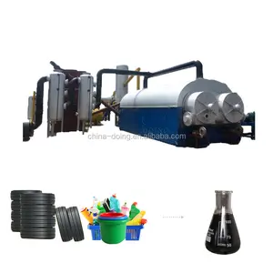 High efficiency continuous waste plastic recycling pyrolysis plant