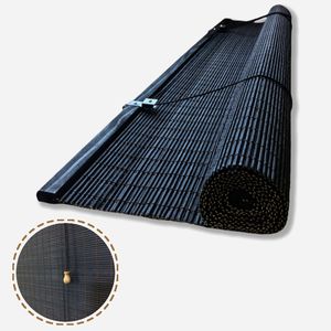 Cortinas enrollables de bambú hechas a mano naturales personalizadas, cortinas de ventana de sombreado fuerte para exteriores, hogar, oficina, dormitorio, Cortina de Bambú - Product Image 5