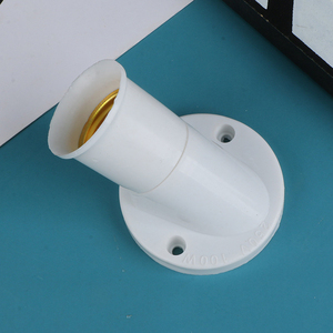 Белая Базовая розетка для лампы E27, 45 градусов, наклонный винт - Product Image 2