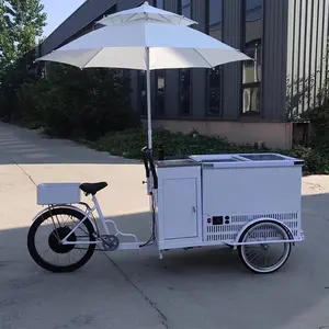 Cream Bike Elektro-Dreiräder mit Kühlraum USA-geprüfte hochwertige Fahrräder Dreirad wagen für Eis verkäufe