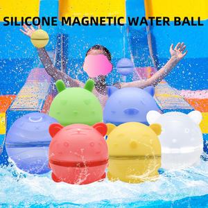 Boule d'eau magnétique en silicone réutilisable personnalisée Boule d'eau jouet en silicone de décompression Boule d'eau pour <span class=keywords><strong>jeu</strong></span> <span class=keywords><strong>aquatique</strong></span> - Product Image 5