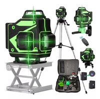 Niveau laser 3D vert 360° à 16 lignes, auto-nivelant, pour machines-outils, outils de construction et instruments de mesure