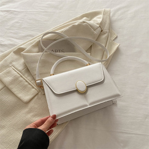 2025 début printemps nouveau sac à bandoulière couleur unie Simple élégant dames <span class=keywords><strong>Net</strong></span> célébrité petit sac carré - Product Image 1