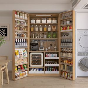 Nuevo gabinete de almacenamiento de aperitivos estratificado y distinguido para islas de cocina y carros Gabinete de almacenamiento para sala de estar - Product Image 5