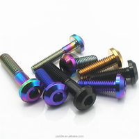 Baut OEM Titanium Berlapis Seng Baja/Kuningan Aluminium M5/M6/M8x10/12/15/20/25/30/35/40/50/60/70mm Sekrup Kepala Pan Kustom