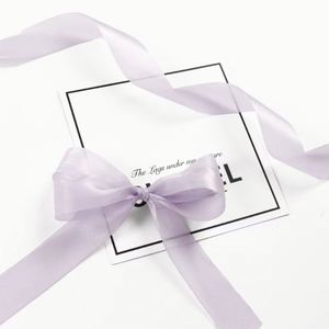 Ruban en soie, ruban décoratif pour cadeau, bouquet de mariage, emballage de boîte cadeau, fournitures d'emballage - Product Image 6