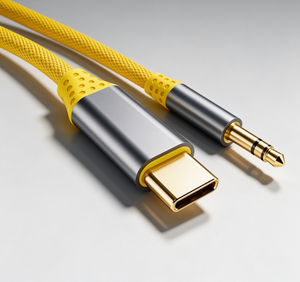 USB C 公头转 3.5 毫米公头音频适配器电缆 1.2M 专业编织护套，适用于汽车扬声器、耳机、麦克风、电脑 - Product Image 5