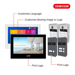ระบบโทรศัพท์ประตูวิดีโอโลหะ สมาร์ทโฮม 1080P ระบบกันน้ำ ระบบเข้าออก RFID สำหรับวิลล่า 97703+97220IC-4 S - Product Image 6