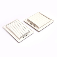 Grille de ventilation encastrée double réglable de haute qualité, blanche, 6*8 8*8 10*6 12*6, pour système d'air central domestique