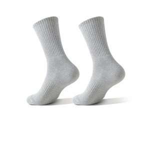 Chaussettes de sport <span class=keywords><strong>mi</strong></span>-mollet pour hommes en gros – Motif dessin animé en Spandex/Polyester/Coton – Noir, blanc, gris unis - Product Image 5