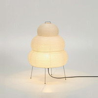 Lampe en papier de riz de style japonais décorations d'intérieur lampe de table salon chambre abat-jour blanc lampe lanterne en papier