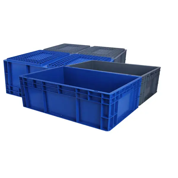 Norme européenne caisse européenne emboîtable Euro prix bon marché boîtes de rangement en plastique industriel et bacs pour une utilisation logistique