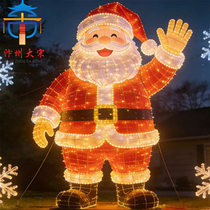 Weihnachten, großflächige Weihnachtsmann-Laternen, Laternenshows im Freien, festliche Laternen und Feierlichkeiten - Product Image 4