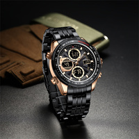 Jam Tangan NAVIFORCE 9197S RGBB Analog Digital Tahan Air Quartz Kalender Baru Pria Bisnis Bahan Stainless Steel
