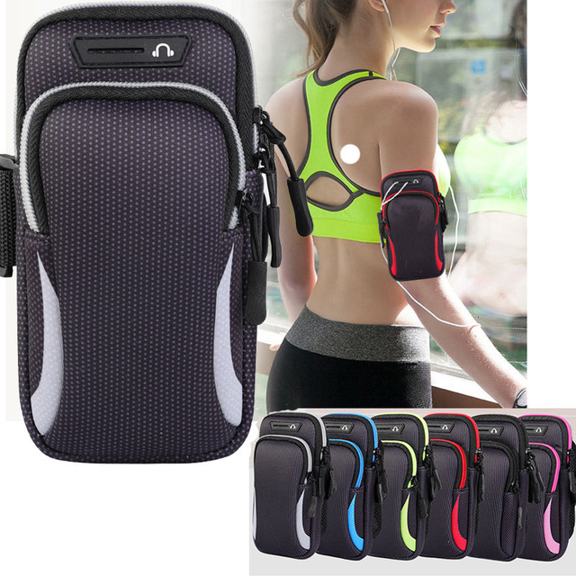 Waterproof Universal Sports Armband Phone Adjustable Armband Bag for Running Gym Cycling Jogging Phone Bag for iPhone 17 Pro Max