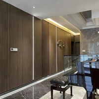 Panneau mural en bois de bambou au charbon de bois, moderne, imperméable et résistant aux rayures, 5 mm/8 mm, panneau de décoration en fibre composite pour villas et hôtels
