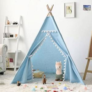 Tente de jeu tipi portable pour enfants, en toile 100% coton, pour la plage et la décoration de fête - Product Image 3