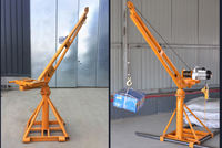 Nouvelle grue de levage électrique à câble de 500 kg, rotative à 360°, pour camion, 220V/380V, portable, pour chantier, usine de fabrication, métal