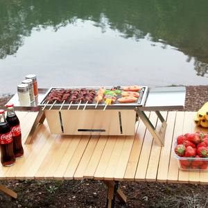 Regalos de Navidad, San Valentín y Halloween Parrillas de Barbacoa Plegables Portátiles de Acero Inoxidable para Carbón para Exteriores - Product Image 6