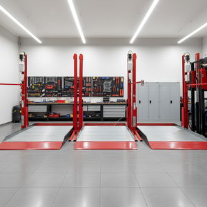 Elevador Hidráulico de Dos Postes para Estacionamiento de Autos, Apilador de Autos para Garaje Doméstico - Product Image 1