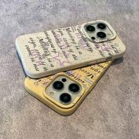 Coque de téléphone personnalisée ZL067 motif blé anglais pour iPhone 17, compatible avec iPhone 13 Pro/11/12/XS Max/7/8 Plus