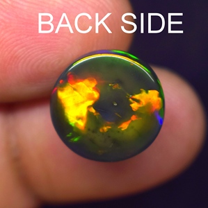 High Quality <b>7</b> Ct 13.6*<b>7</b>.5 mm Natural Multi <b>Fire</b> Opal Cabochon Loose Gemstone for Jewelry Making - Product Image 4