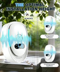 Répulsif Ultrasonique Blanc à Brancher, <span class=keywords><strong>Anti</strong></span>-Nuisibles Intérieur/Extérieur pour Souris et Insectes, Protection Non Toxique pour la Maison, Service Personnalisé OEM - Product Image 6