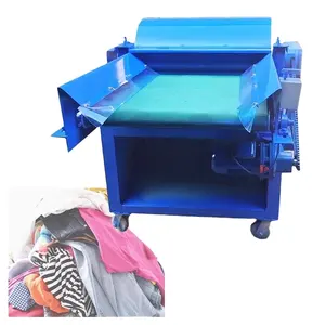 Mesin pembuka serat katun pembuka tekstil otomatis mesin daur ulang kain limbah ke katun