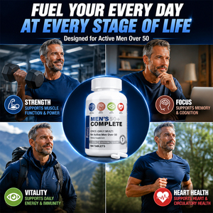 Suplemento multivitamínico completo para hombres mayores de 50 años para energía, salud cerebral y cardíaca para adultos Tabletas multiminerales completas para hombres mayores de 50 años - Product Image 4