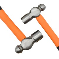 Marteau à tête sphérique de qualité industrielle, taille personnalisée, en acier forgé, manche en bois, poignée droite, multifonctionnel, pour le bricolage