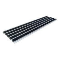 Pièces d'escalier modernes antidérapantes en aluminium avec marches de sécurité en PVC en forme de L et en forme de 7, garantie 5 ans pour escaliers élégants de maison et de bureau